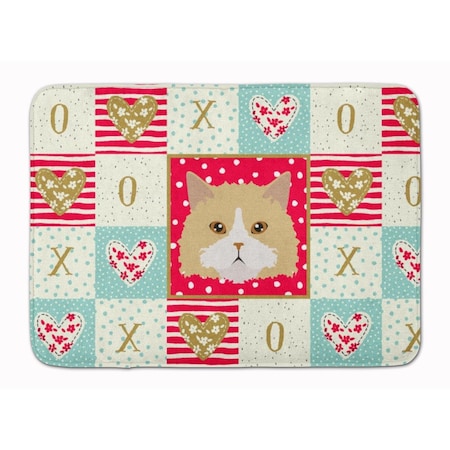 Carolines Treasures 19 x 27 in. Oregon Rex Cat Love Machine Washable Memory Foam Mat CK5140RUG